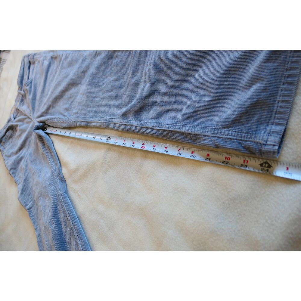 Pilcro Dusty Blue Gray Wide Leg Ultra High Rise Corduroy Pants 28 Anthropologie - Picture 5 of 6